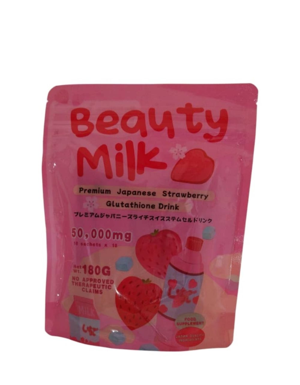 Beauty Milk Premium Japanese Strawberry Glutathione Drink