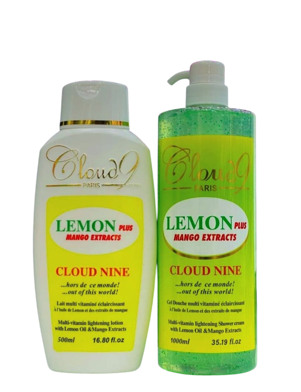 Cloud9 Lemon Plus Mango Extracts Multi Vitamin Lightening Lotion And Shower Cream