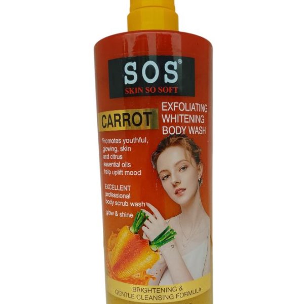 SOS Carrot Exfoliating Whitening Body Wash