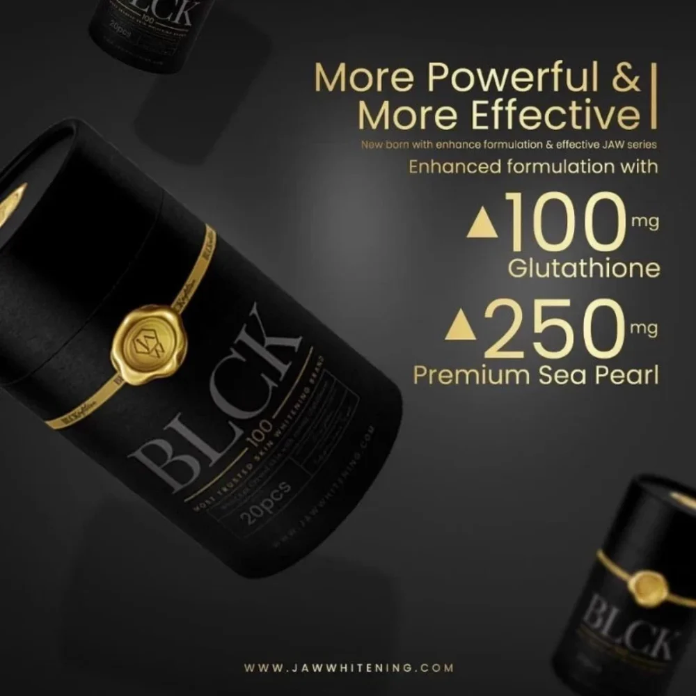 JAW BLACK White Egg Crystal Bright, Glowing & Radiant skin 20 capsules x 1 bottle - Image 2