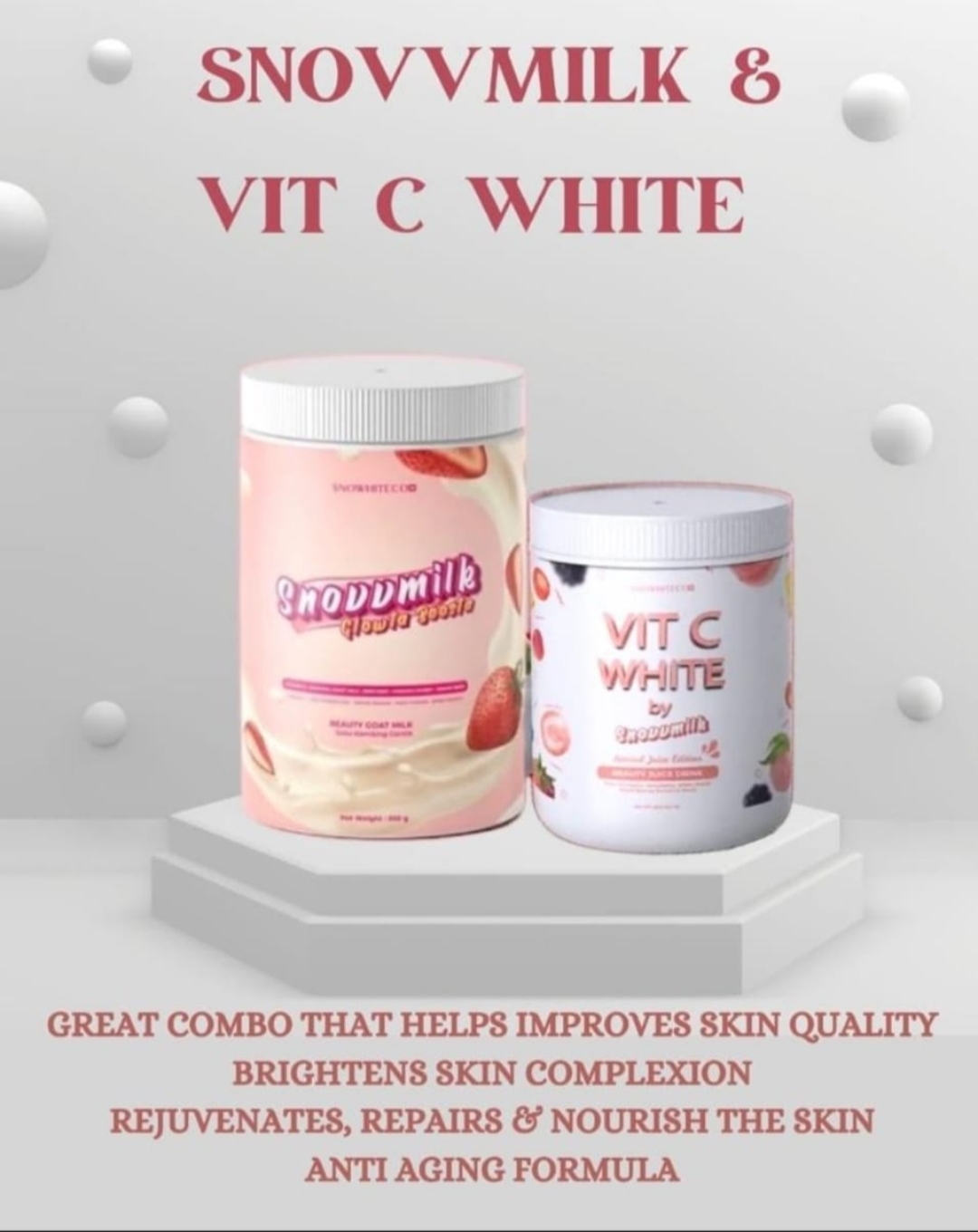 Snovvmilk Glowta Boosta And Vit C White