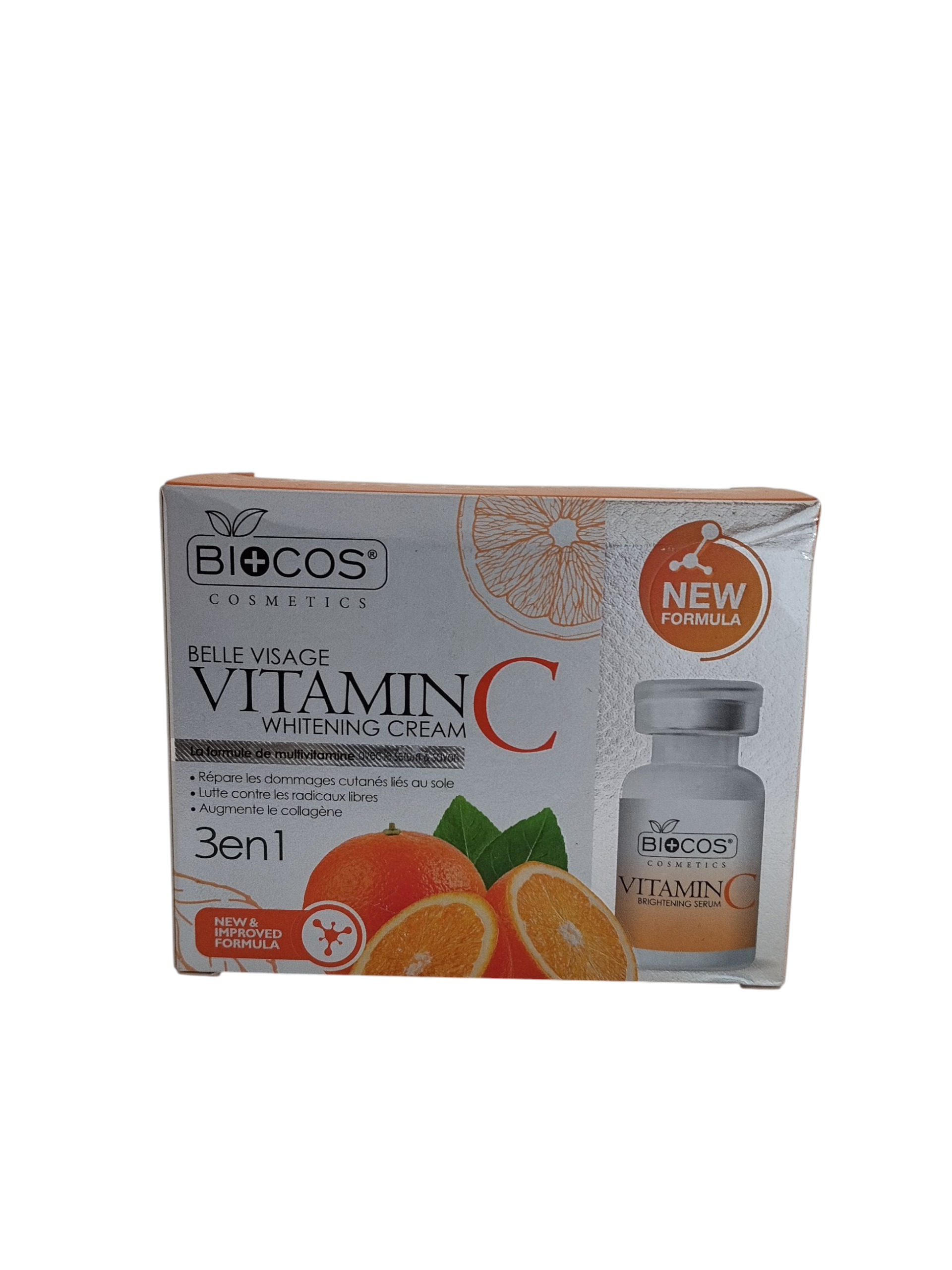 Biocos Belle Visage Vitamin C Whitening Cream 3 in 1 With Serum And Soap - Image 2