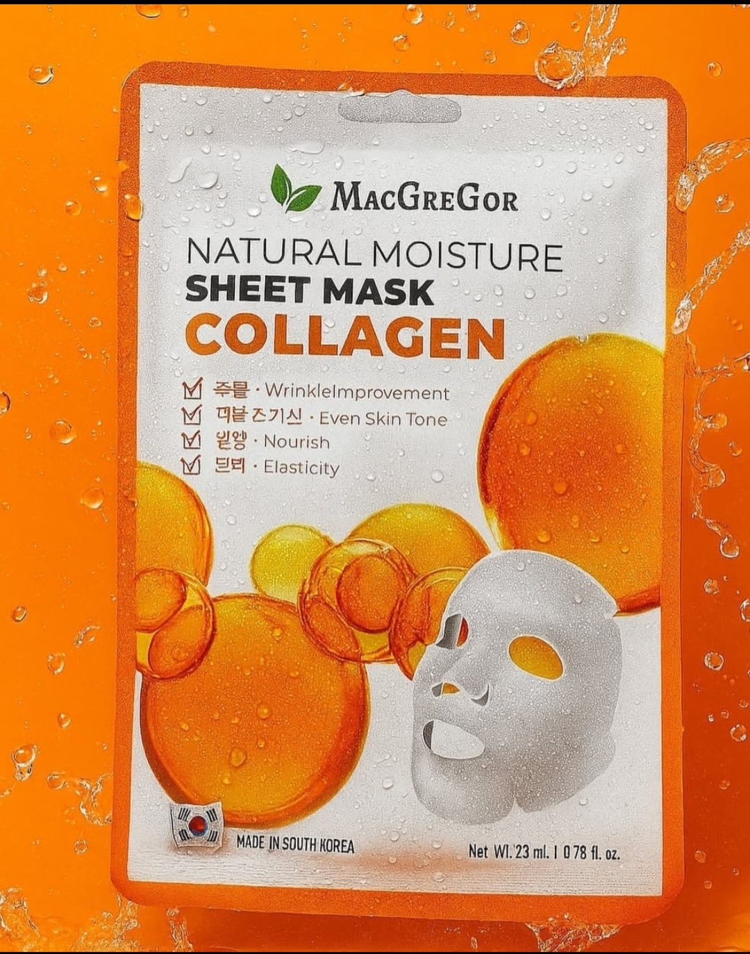 Macgregor Natural Moisture Collagen Sheet Mask