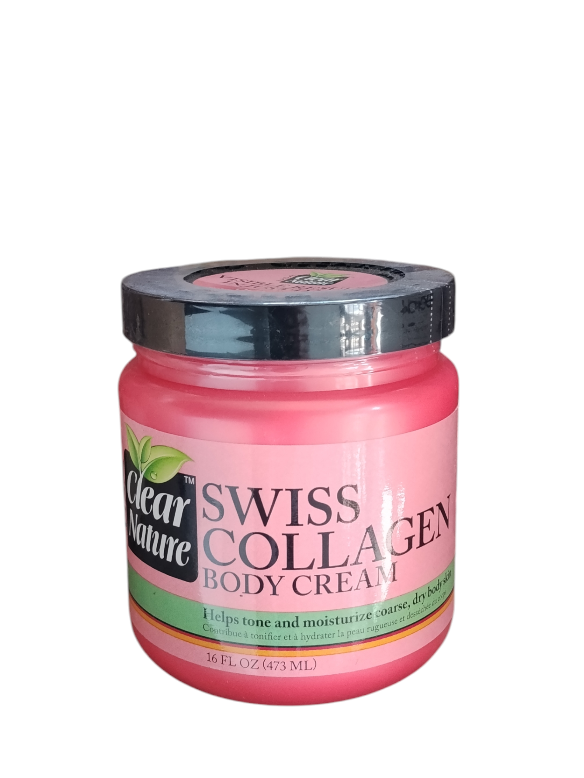 Clear Nature Swiss Collagen Body Cream 16 FL OZ