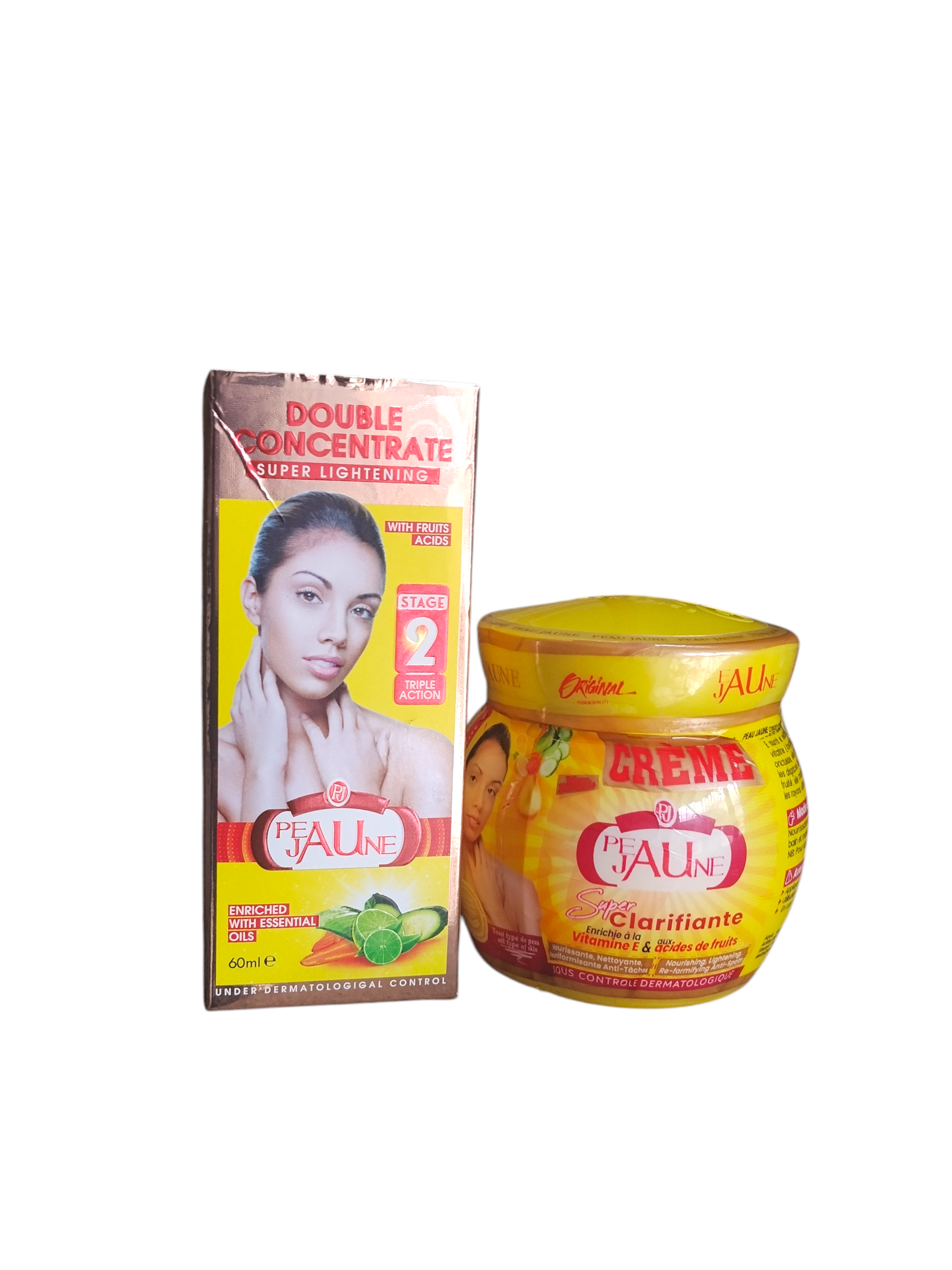 Peau Jaune Clarifante Creme 125g AND Peau Jaune Double Concentrate Super Lightening Oil (Stage 2)