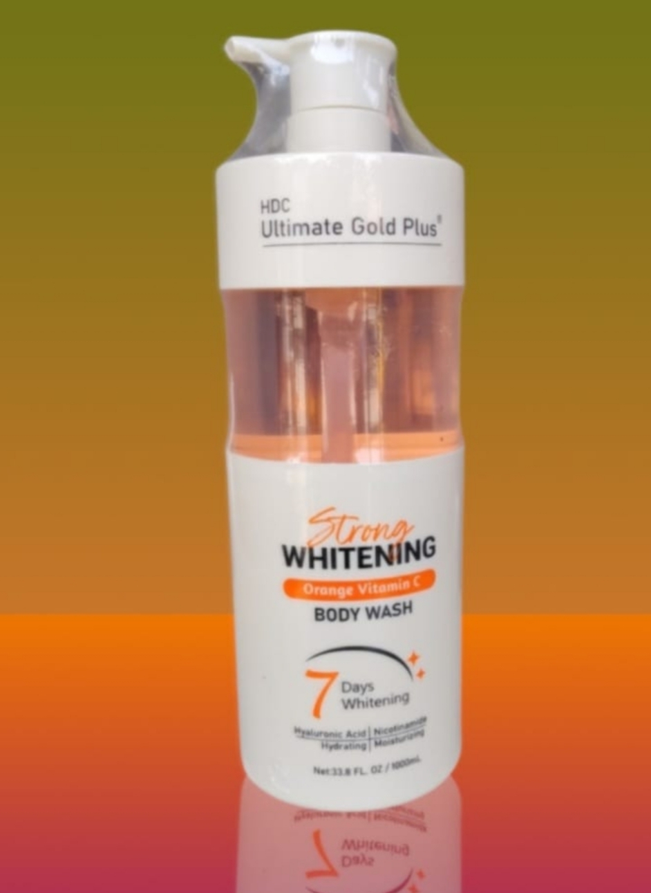 HDC Ultimate Gold Plus Whitening Orange Vitamin C Body Wash 1000ml