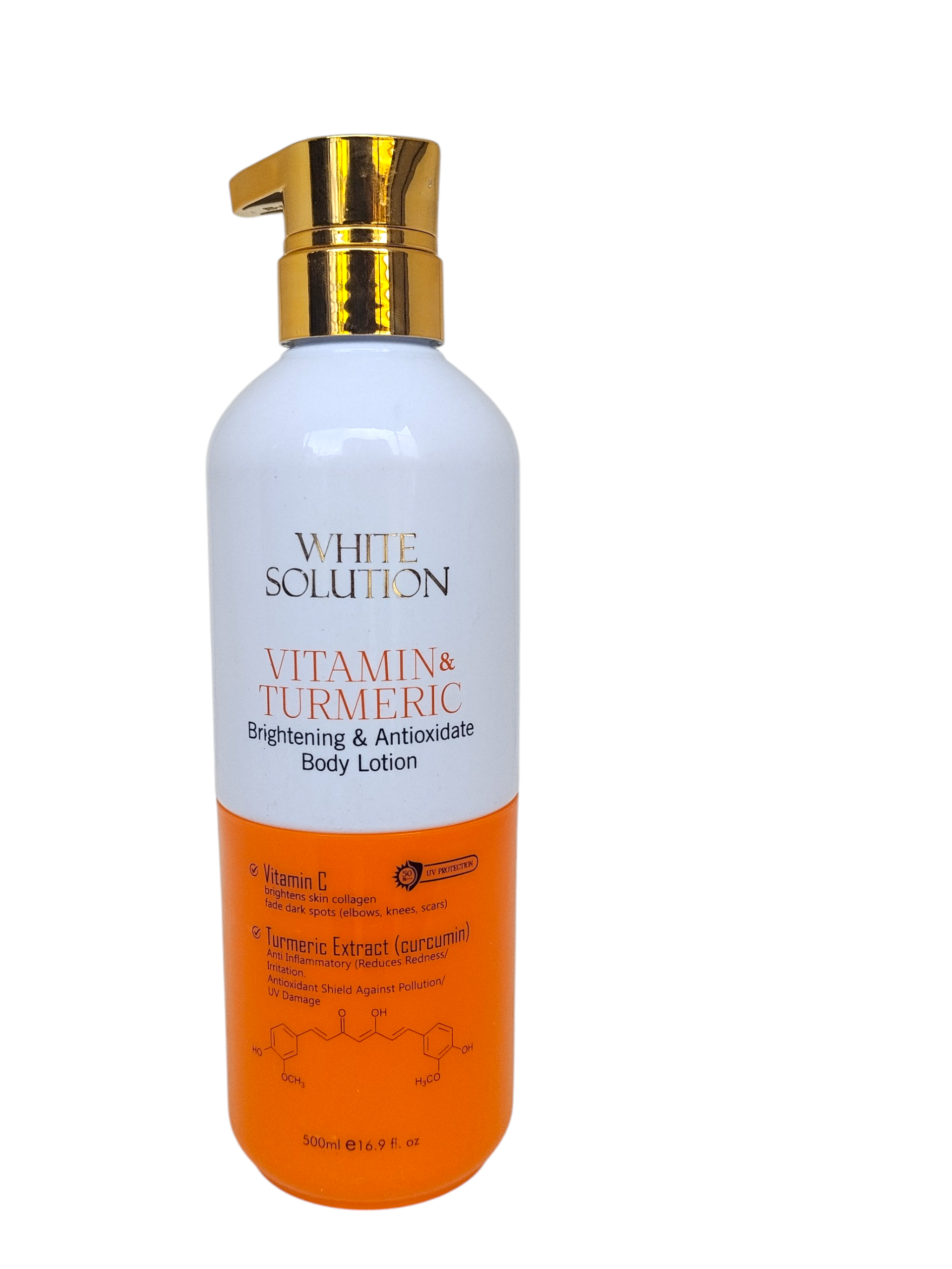 White Solution Vitamin And Tumeric Brightening And Antioxidate Body Lotion 500ml