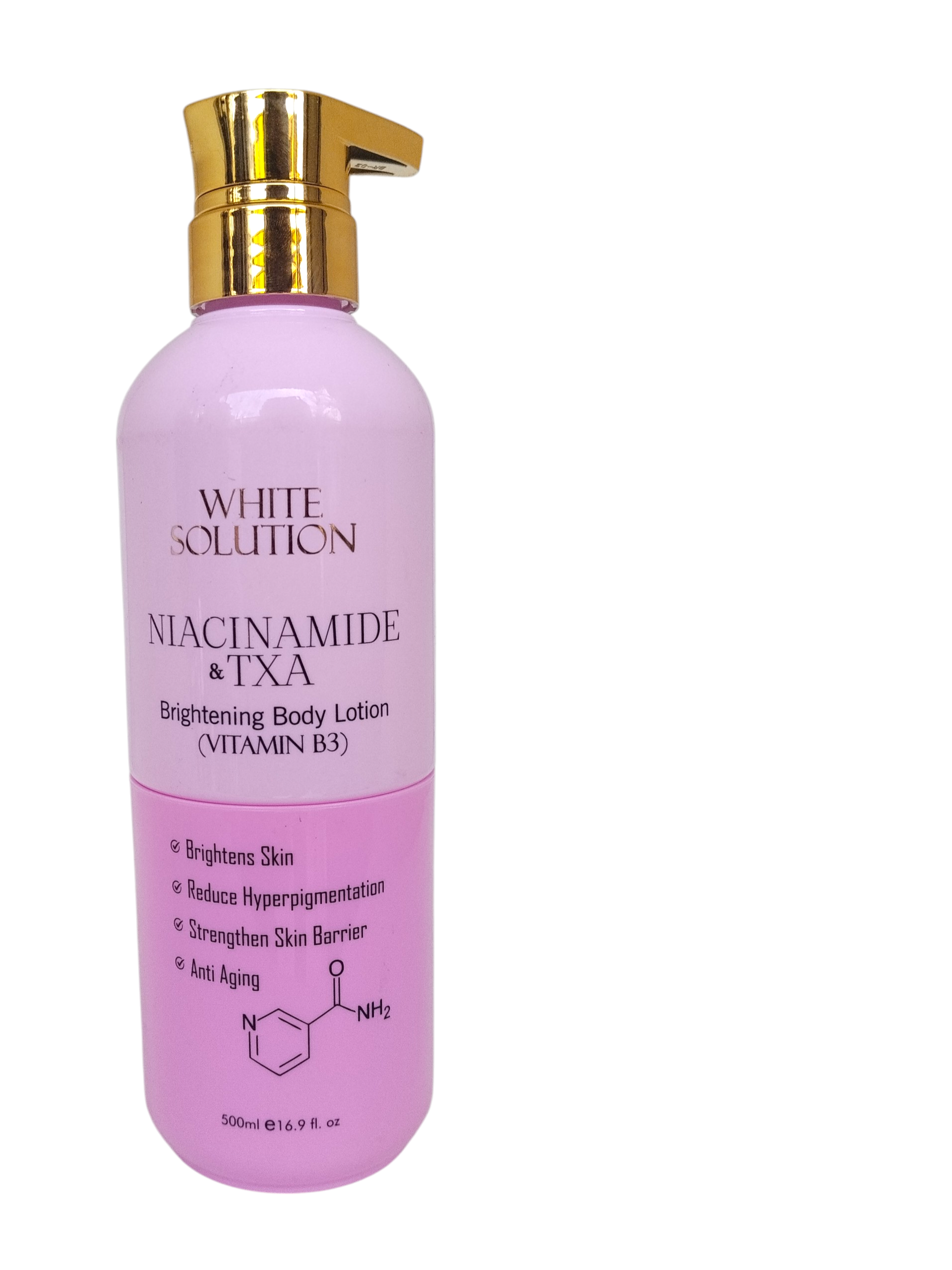 White Solution Niacinamide And TXA Brightening Body Lotion - Vnitamin B3 500ml