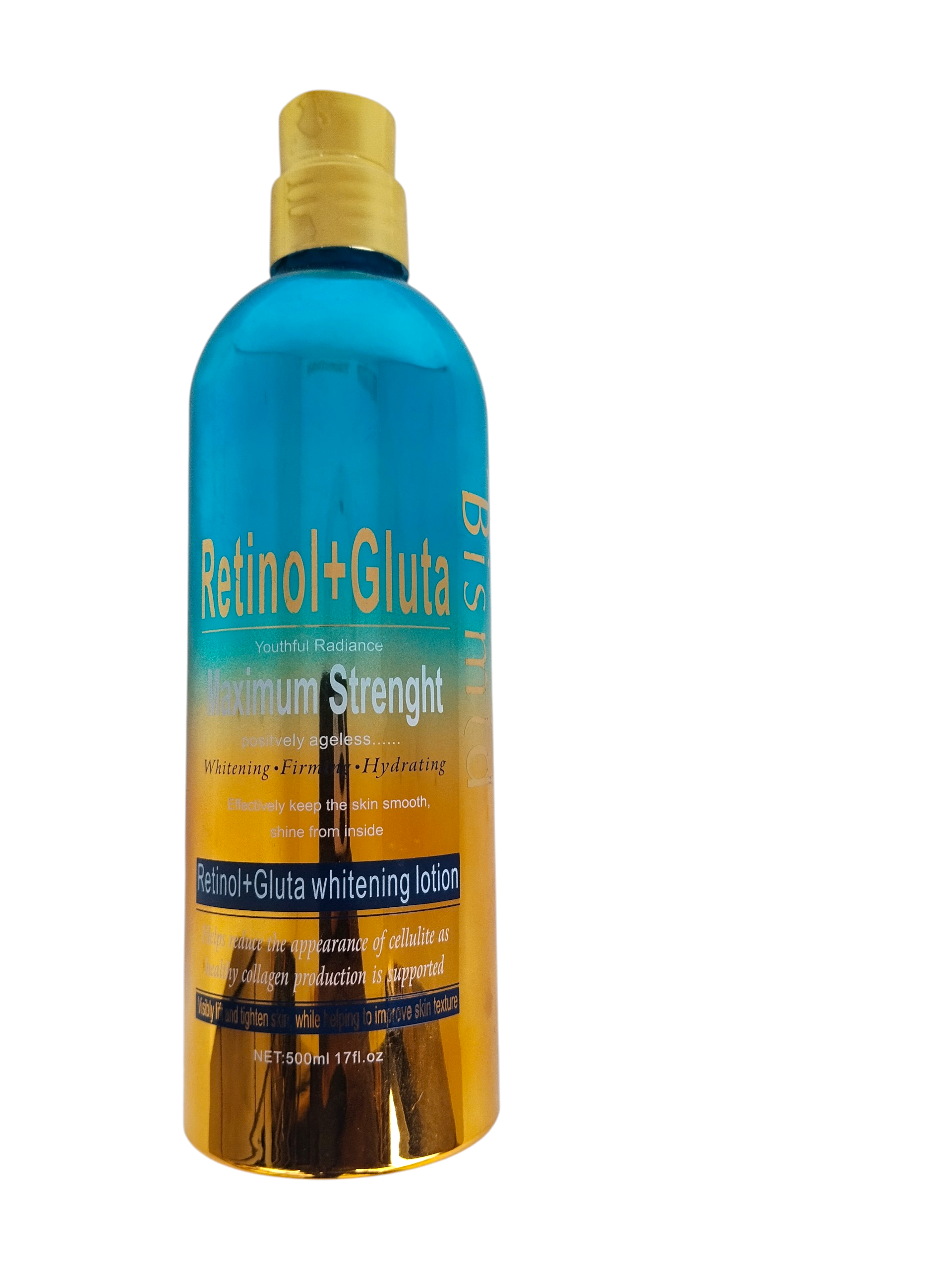 Bismid Retinol + Gluta Maximum Strength Brightening Lotion 500ml