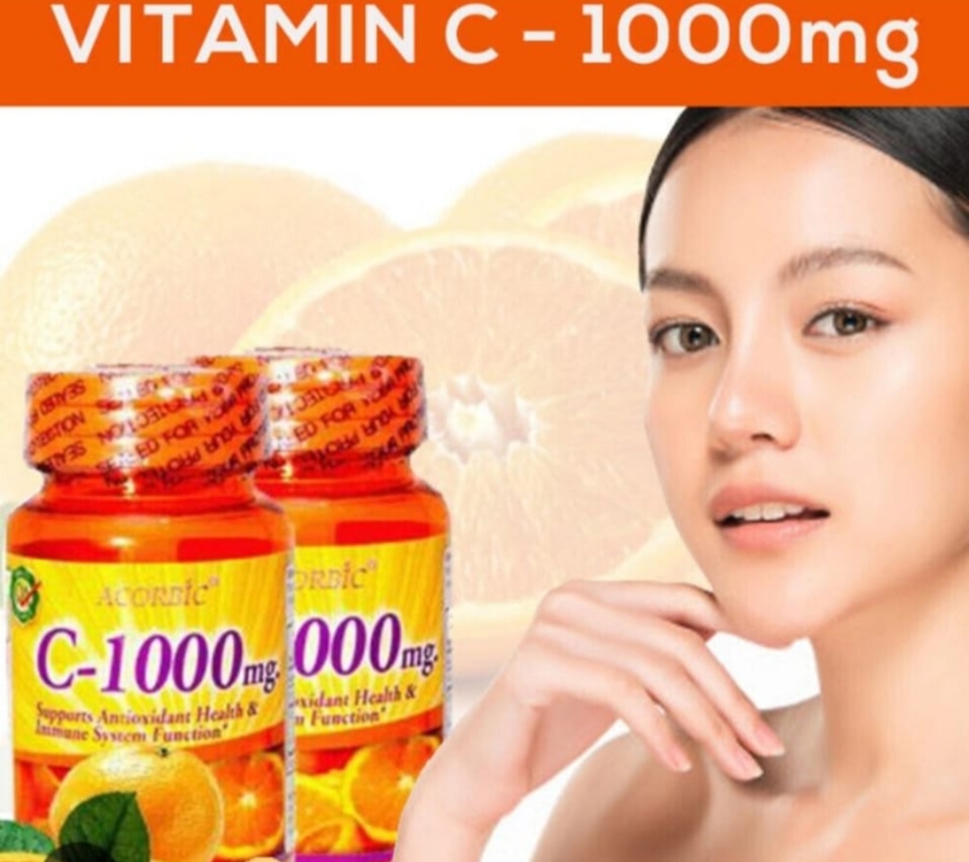 AUTHENTIC ACORBIC C-1000mg Vitamin C Supplement 30 Capsules