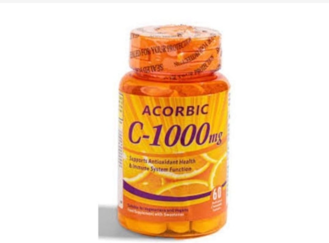 AUTHENTIC ACORBIC C-1000mg Vitamin C Supplement 30 Capsules - Image 2