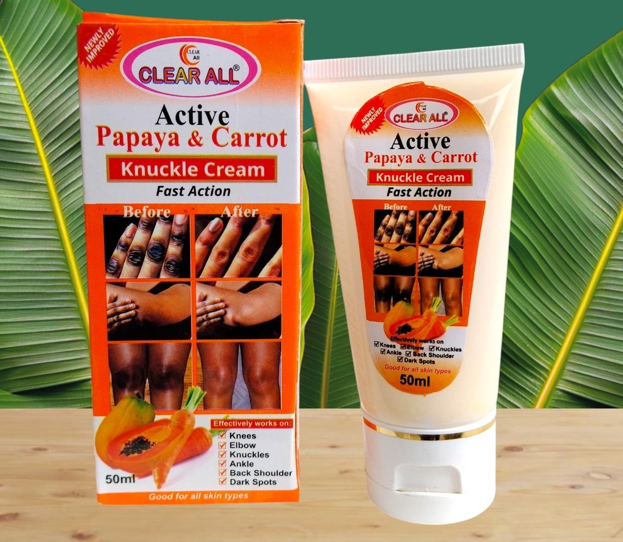 CLEAR ALL Papaya And carrot Knuckle cream 50ml