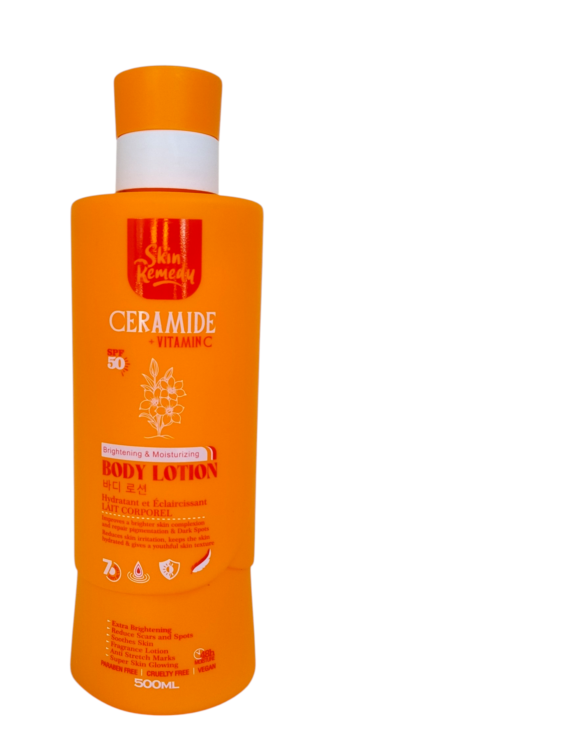 SKIN REMEDY Ceramide + Vitamin C - Brightening And Moisturizing Body Lotion 500ml