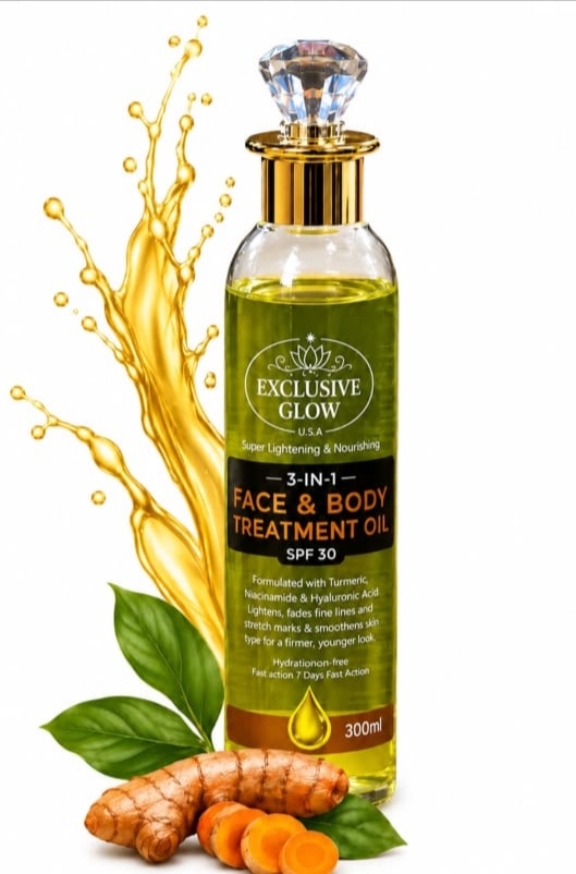 EXCLUSIVE GLOW 3 in 1 Face And Body Treatment Oil SPF 30 - 300ml